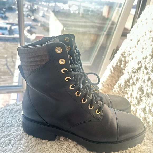 Michael Kors Black Logo Ankle Boot - Picture 3 of 7